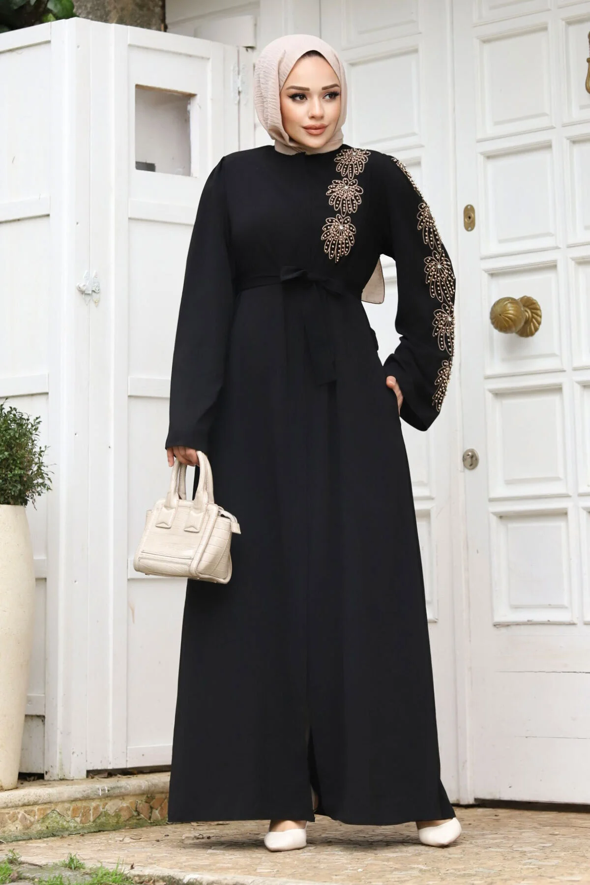 Tesettür Dünyası  Cap & Abaya - Schwarz - Basic