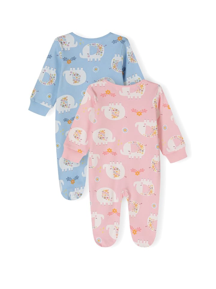 Minoti 2er. Set: Strampler 24babypack20 in hellblau günstig kaufen