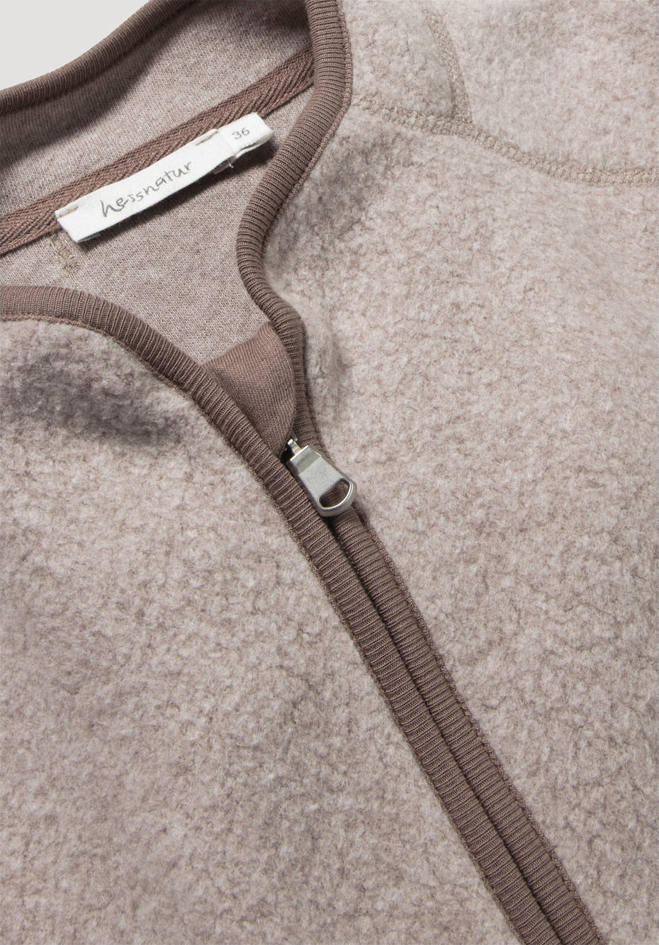 Fleece-Weste aus reiner Bio-Baumwolle
