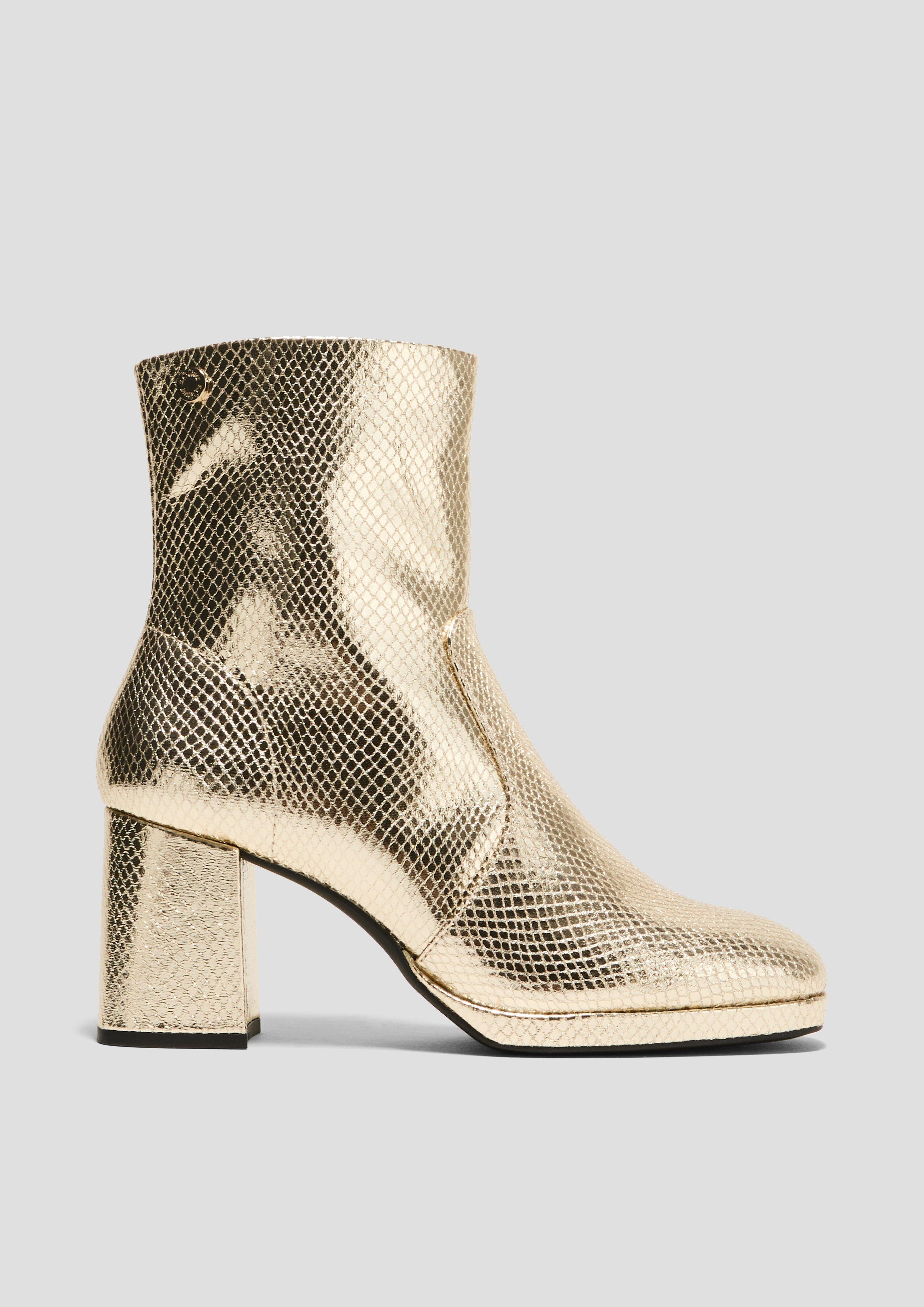 Stiefelette mit Metallic-Effekt  6008561-940