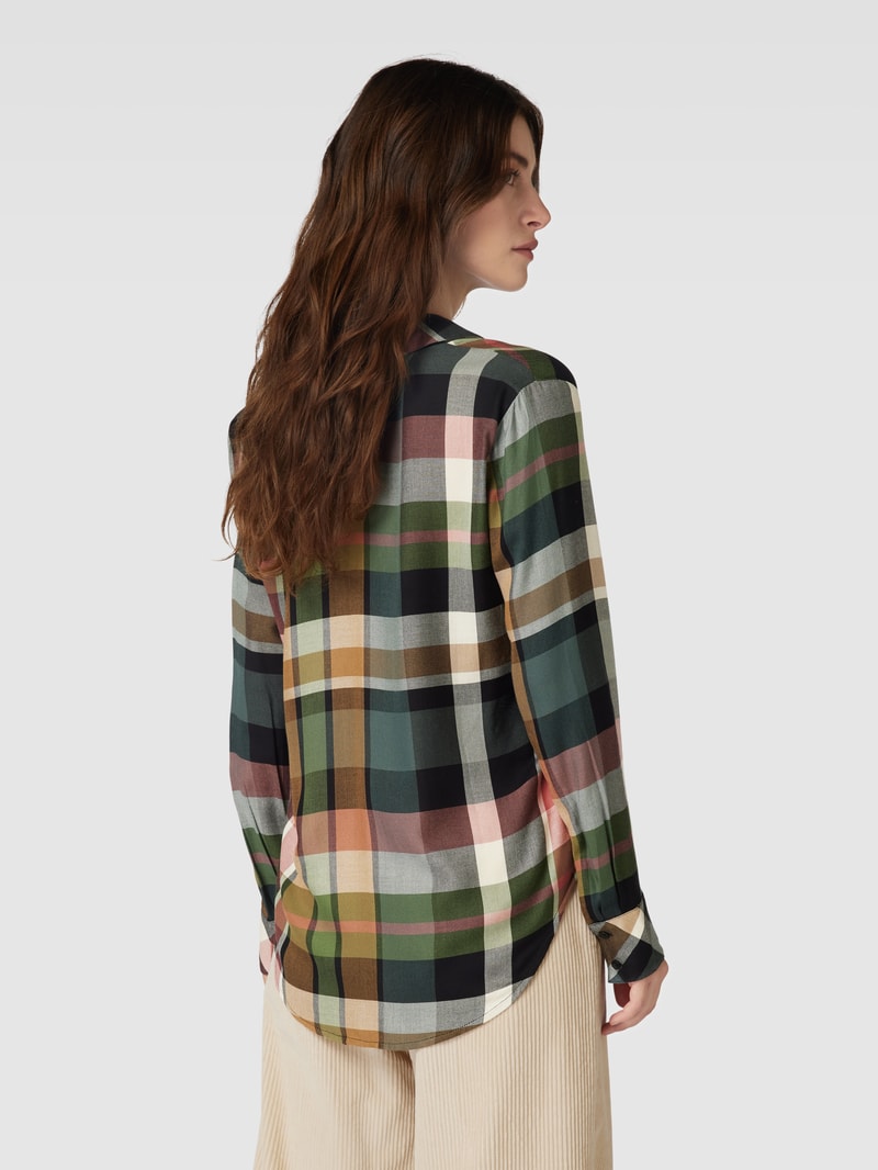 Bluse mit Gitterkaro in altrosa