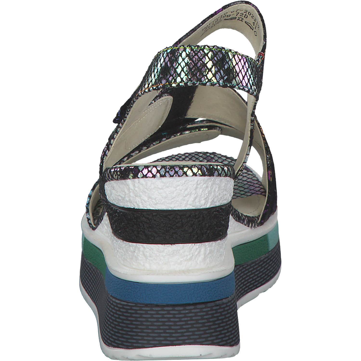 Laura Vita Dacddyo 07, Plateau-Sandaletten, Damen, noir multi
