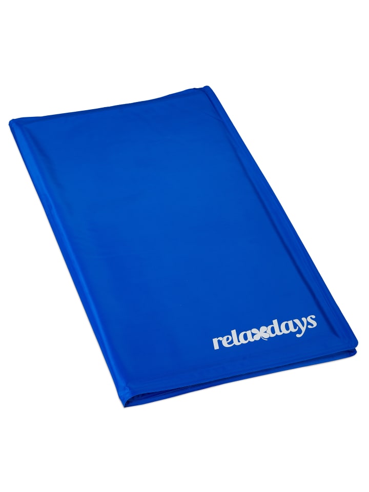 relaxdays Kühlmatte Hund in Blau - (B)60 x (T)100 cm günstig kaufen onesize