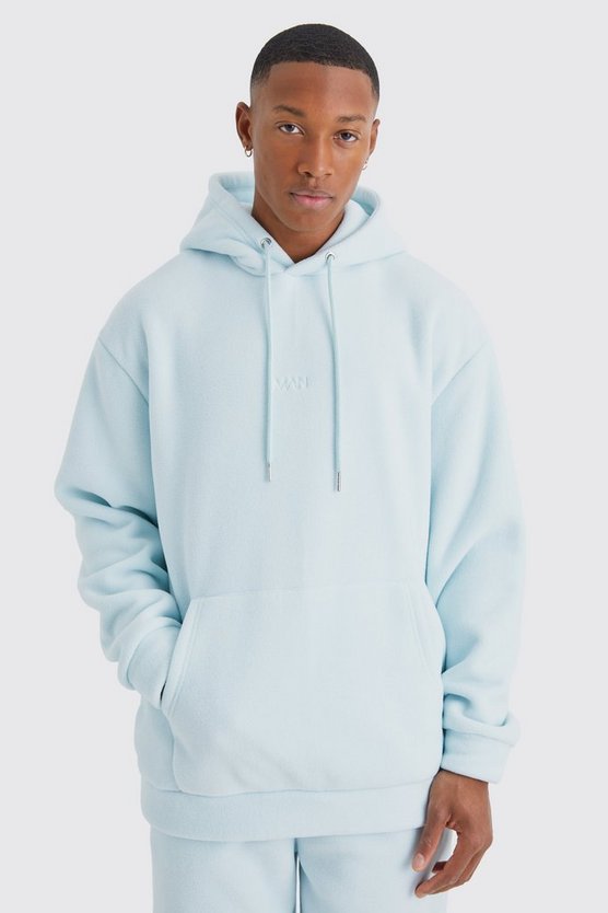 Oversize Man Hoodie aus Microfleece