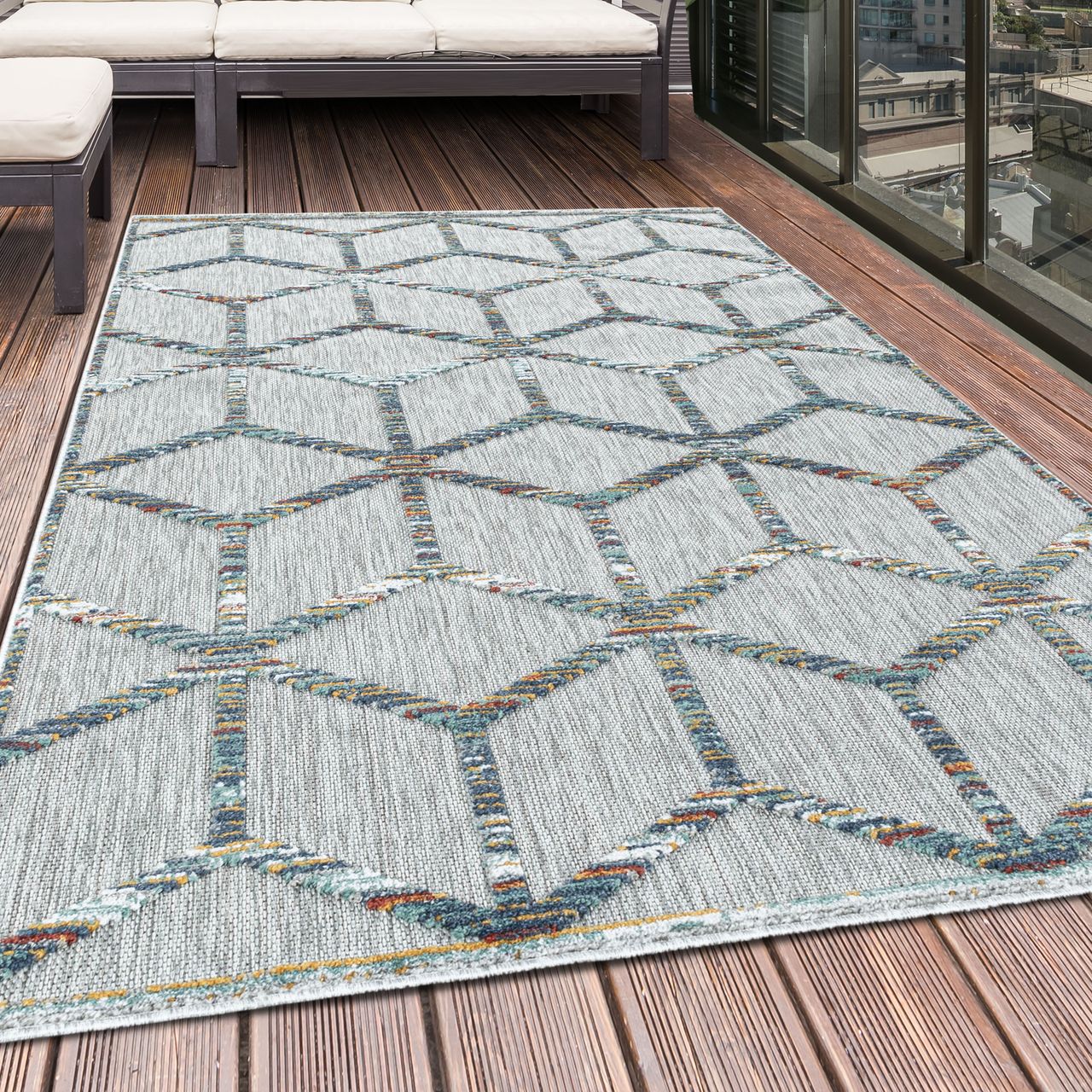 Ayyildiz Teppich, BAHAMA 5151, MULTI, 140 x 200 cm