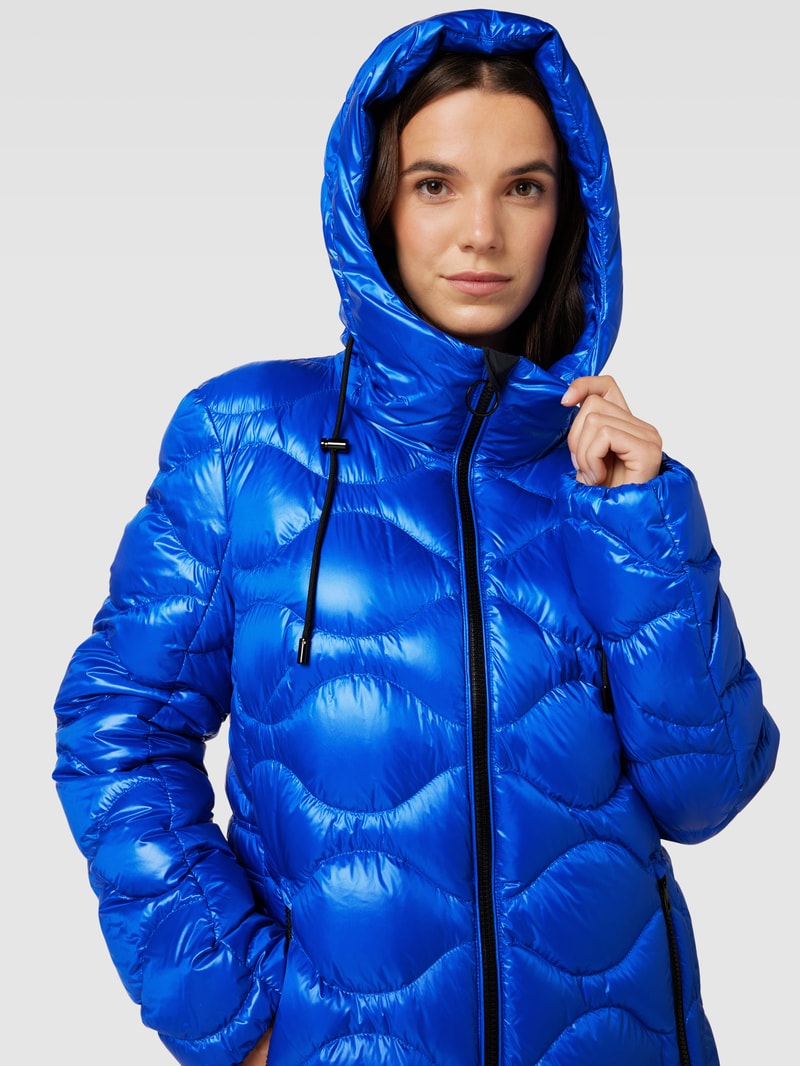 Daunenmantel mit Daunen-Feder-Füllung in royalblau