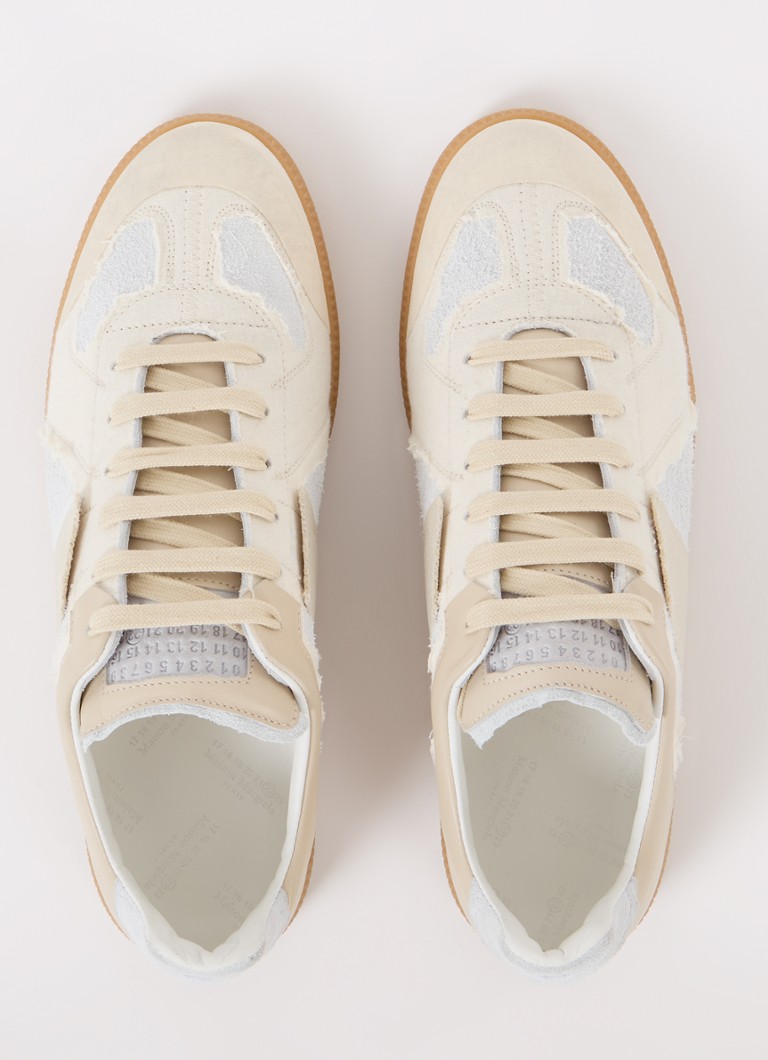 Maison Margiela Replica Inside Out cipő báránybőrből, velúr részletekkel
