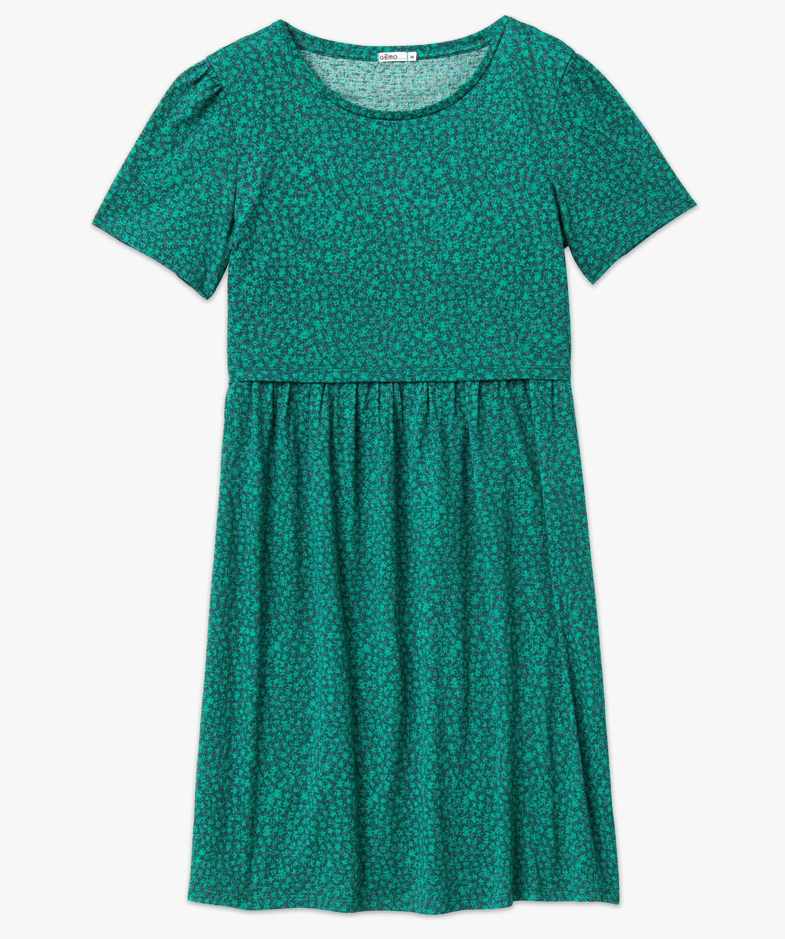 Robe de grossesse et d'allaitement en maille imprimée imprime | GEMO
