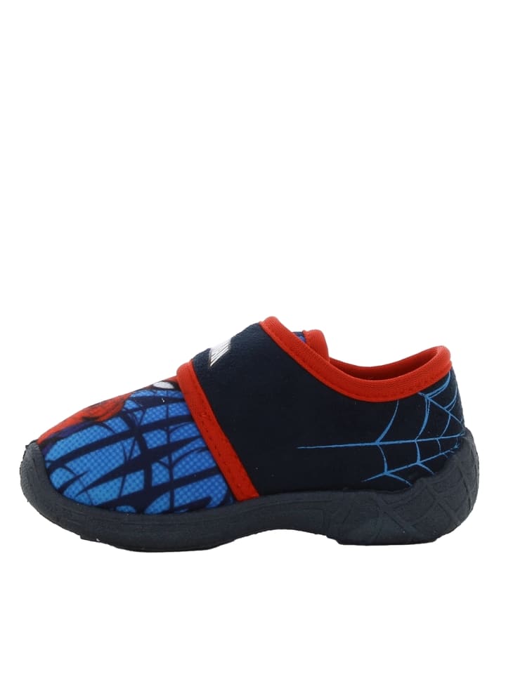 Spiderman Hausschuhe mit Marvel Spiderman Motiv, in Rot, mit Klettverschluss günstig kaufen