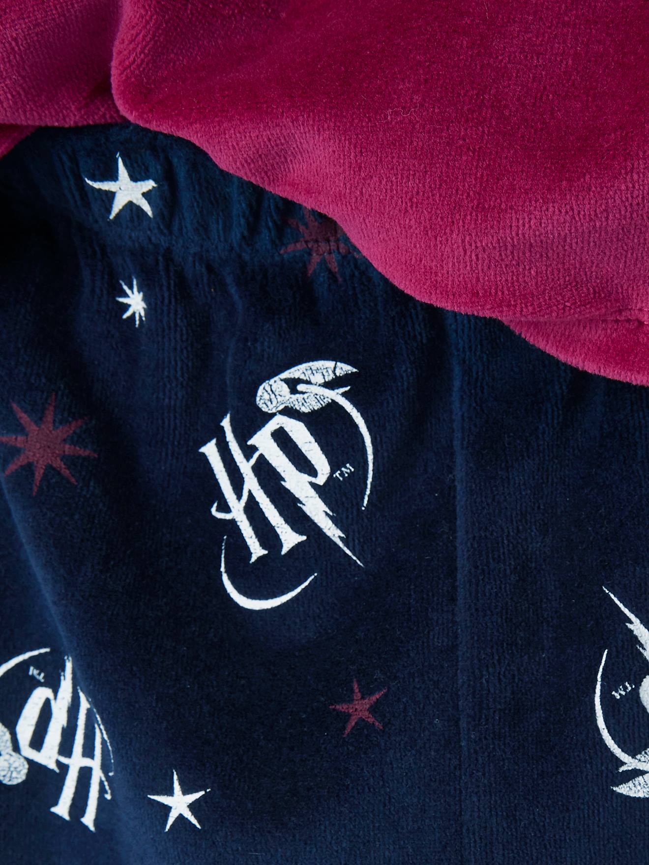 Pyjama fille en velours Harry Potter® framboise/marine