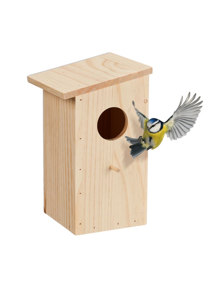 relaxdays Nistkasten in Natur - (B)15 x (H)25,5 x (T)16 cm günstig kaufen onesize