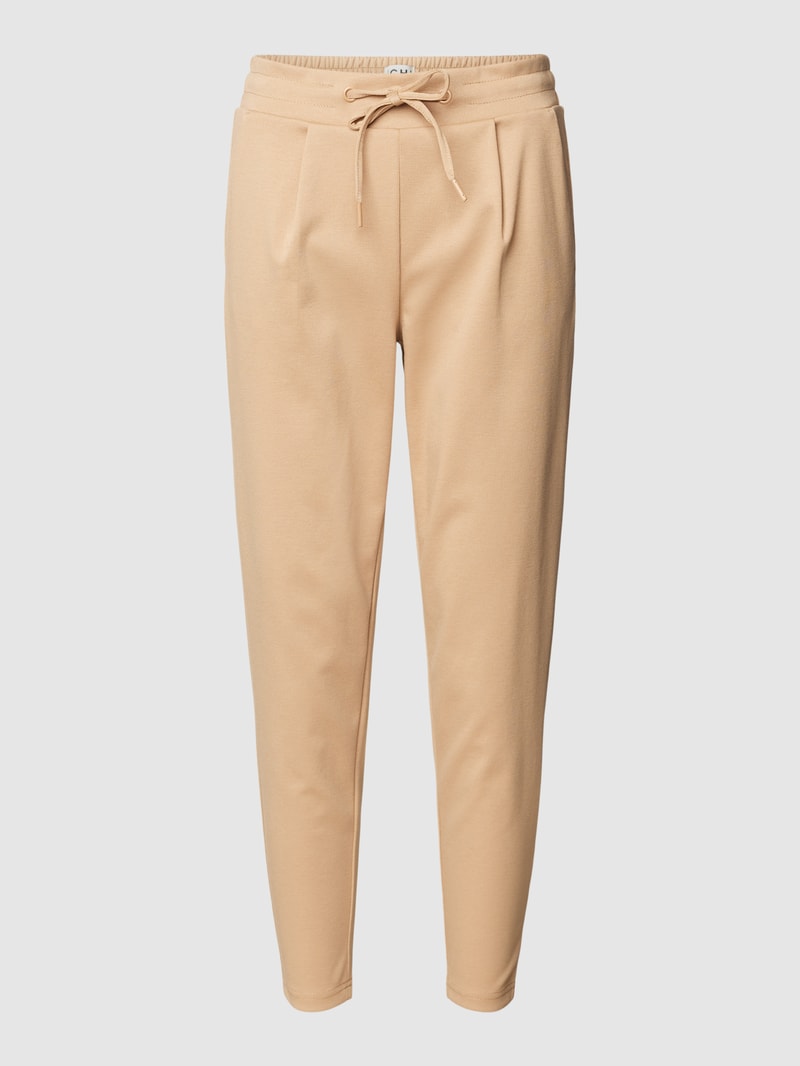 Stoffhose mit Eingrifftaschen in camel