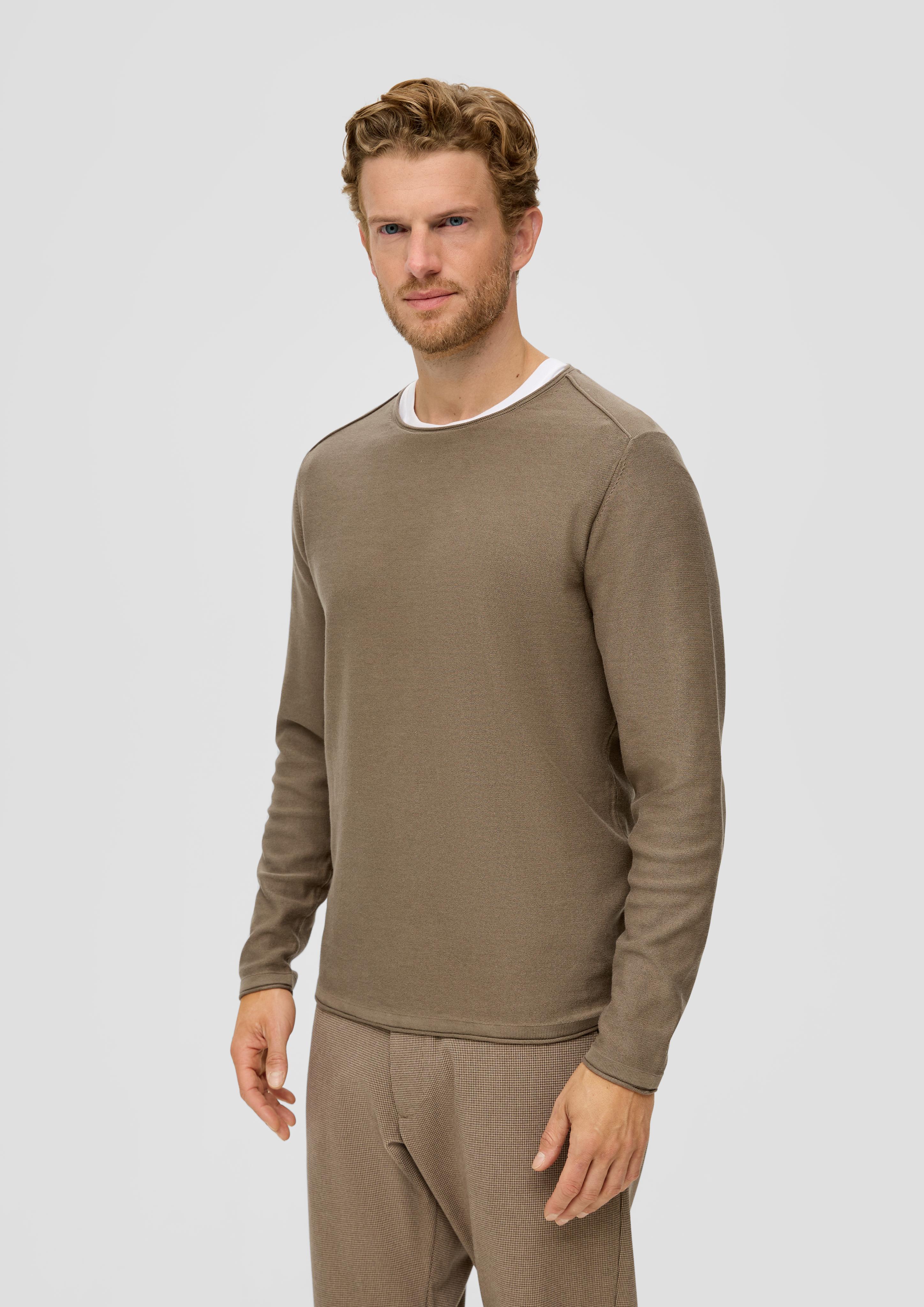 Pullover mit Rollsaumblende  2124525-8613