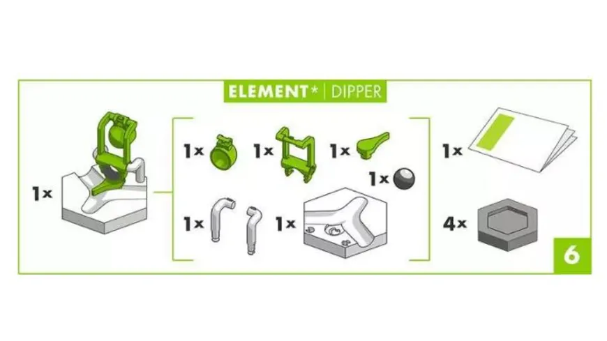 Ravensburger Beschäftigung - GraviTrax Element Dipper - Kugelbahn-Erweiterung