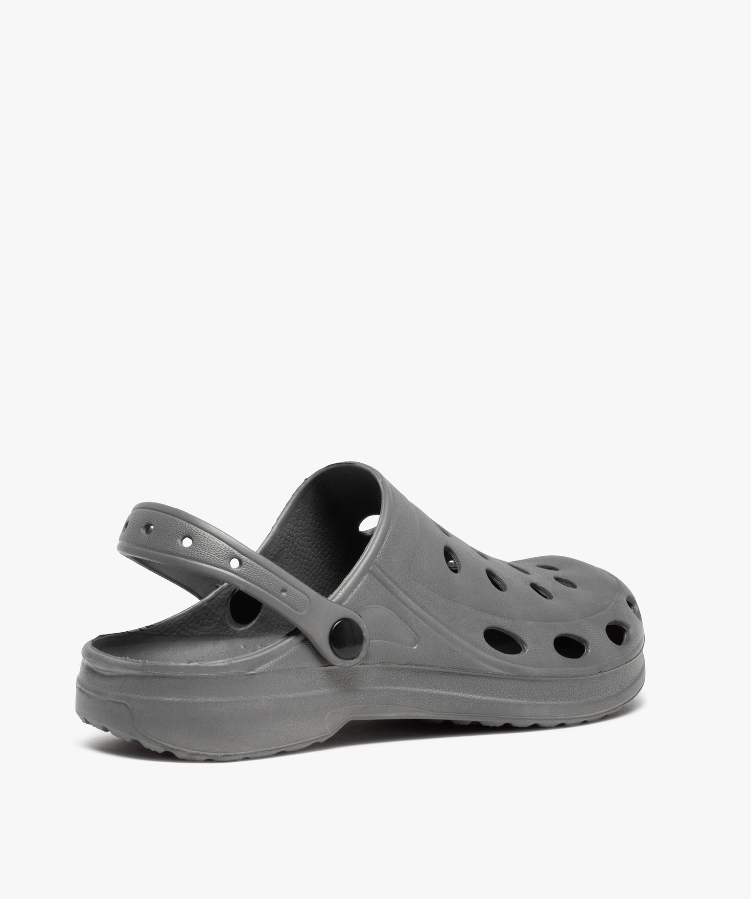 Sabots souples homme dessus uni perforé gris | GEMO