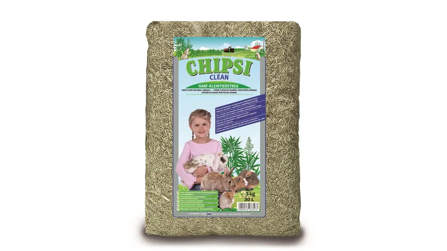 Chipsi Clean Hanf-Kleintierstreu 30 l