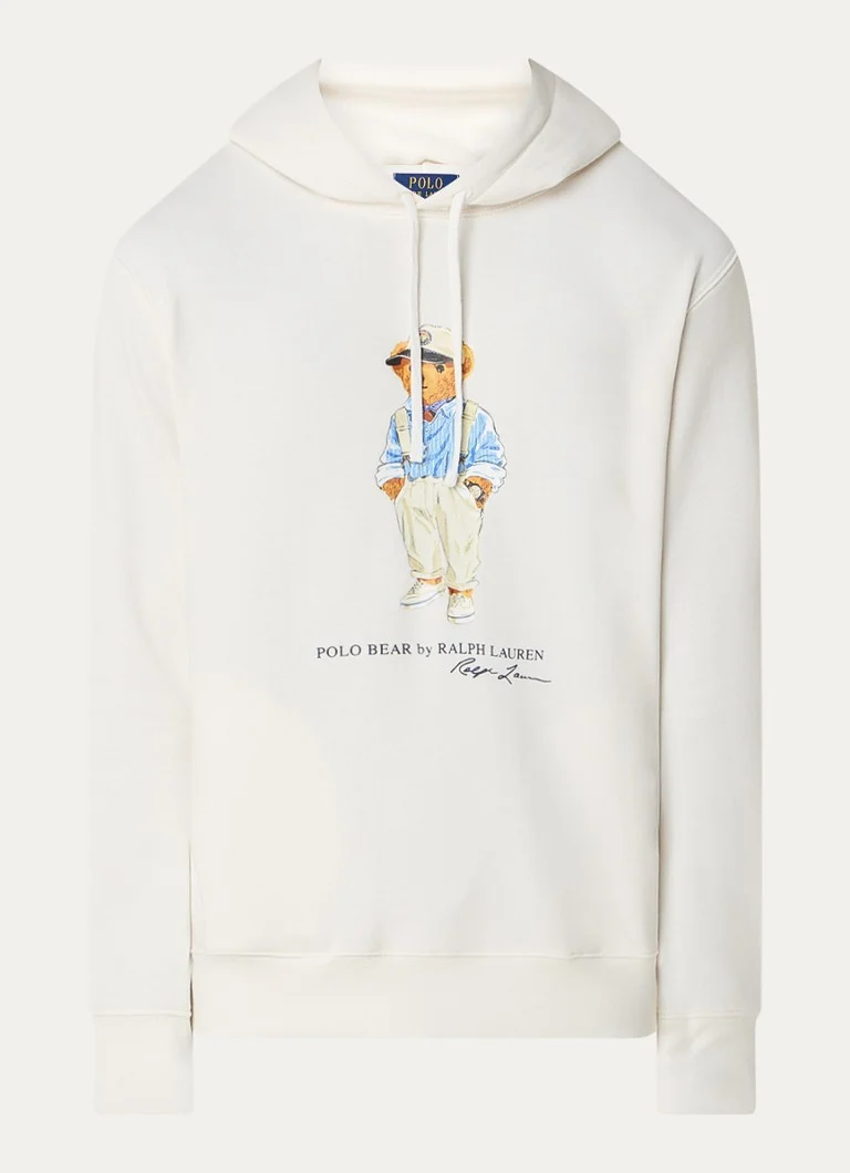 Φούτερ με κουκούλα Ralph Lauren Polo Bear με στάμπα μπροστά και αρκουδάκι