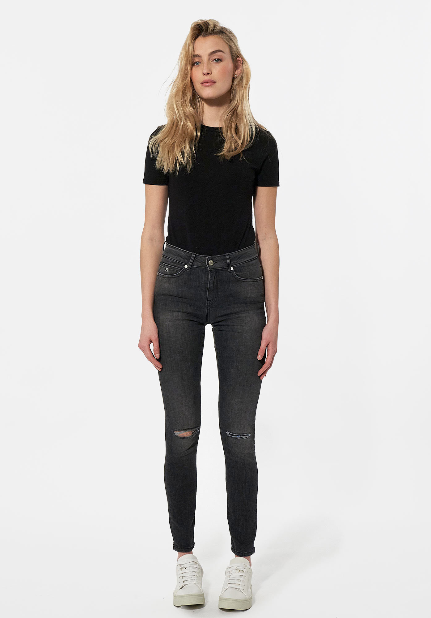 CAMIE  Jean slim noir Femme
