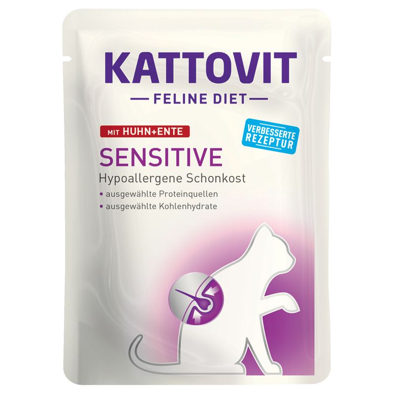Kattovit Sensitive Pouch 24 x 85 g zu TOP-Preisen