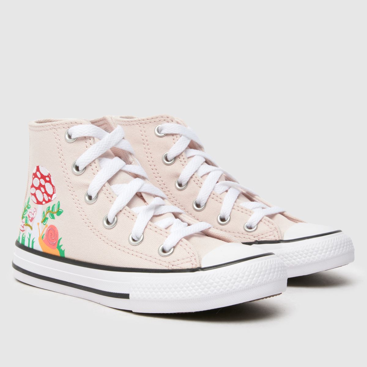 Converse rosa multifärgade all star hi flickor juniorsneakers