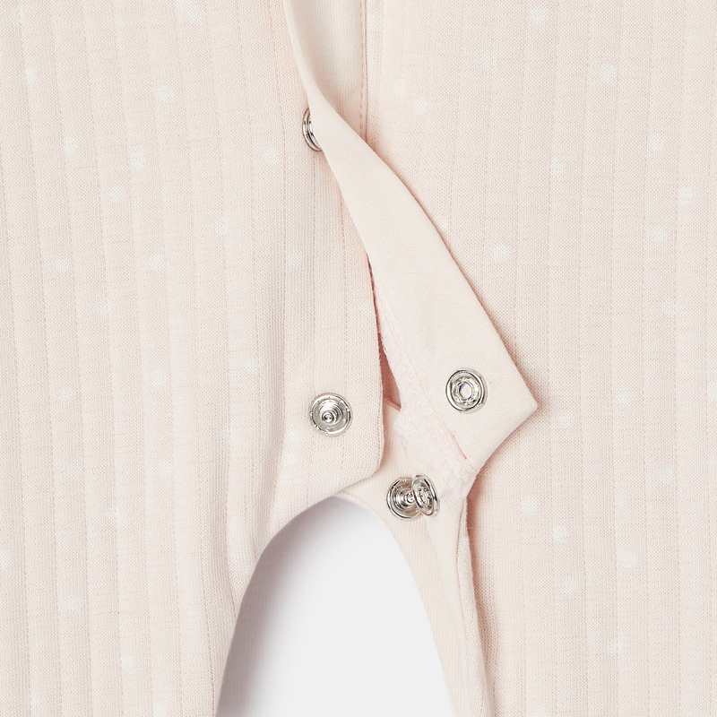 Combinaison en maille tubique rose naissance Absorba