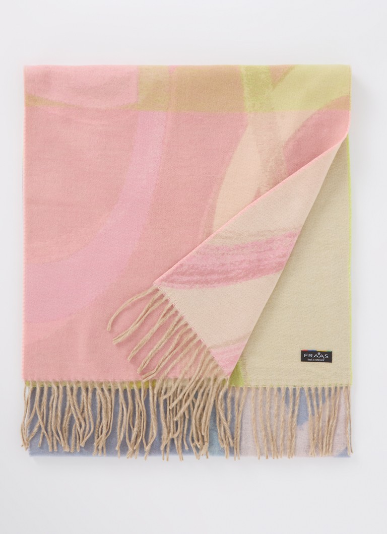 Fraas Cashmink scarf with print 200 x 44 cm