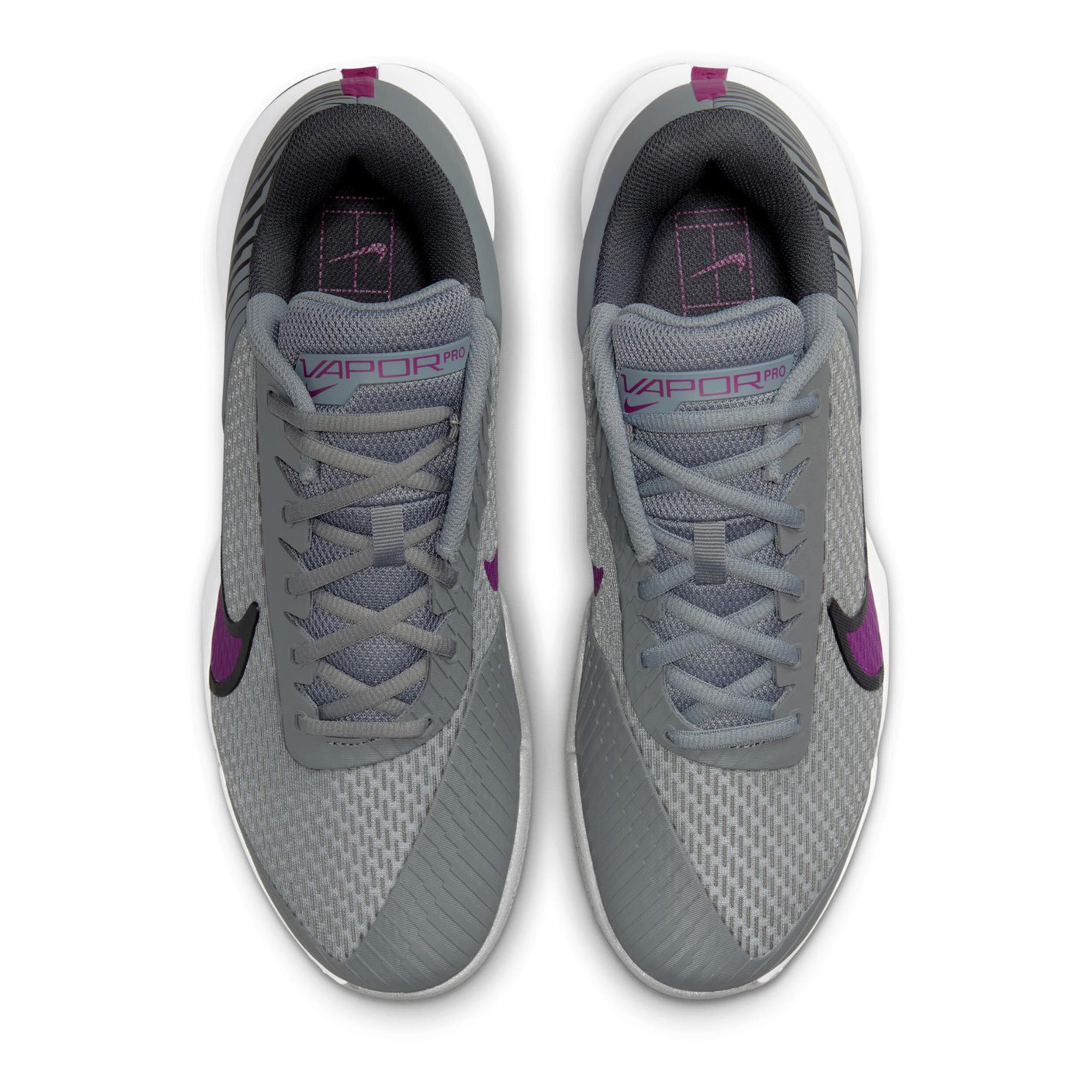 Air Zoom Vapor Pro 2 Sandplatzschuh Herren - Grau, Berry