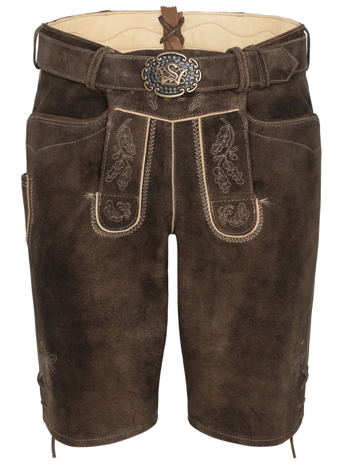 Spieth & Wensky Lederhose in Braun günstig kaufen
