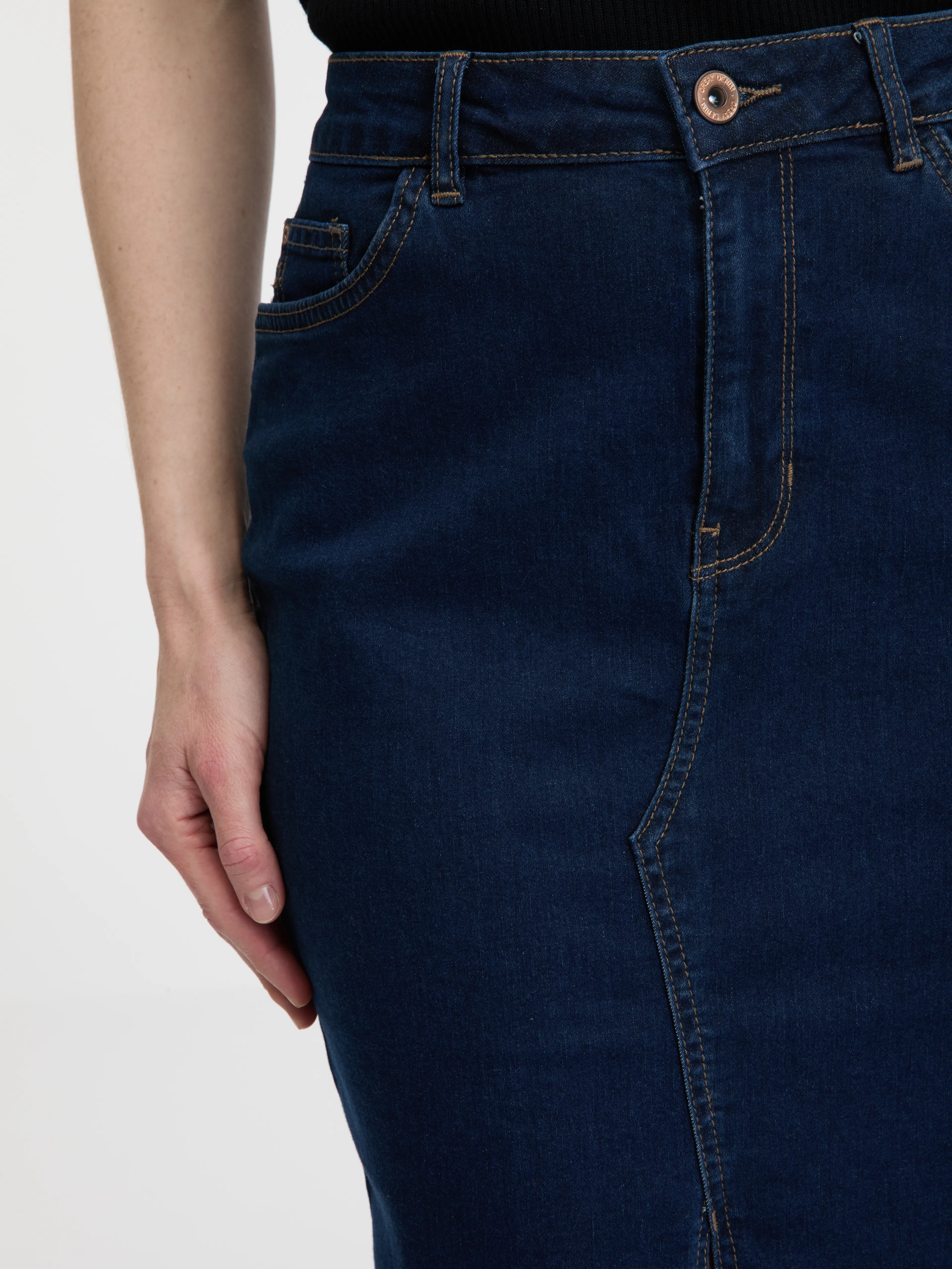 Dunkelblauer Damen-Denimrock ORSAY