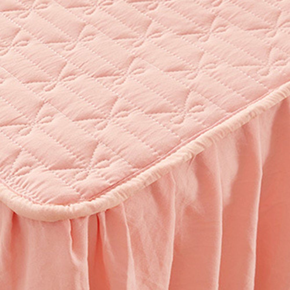 Matratzenschoner Matratzenschoner Taschenlaken Dicker Warmer Rosa 150 x 200 cm FELIXLEO