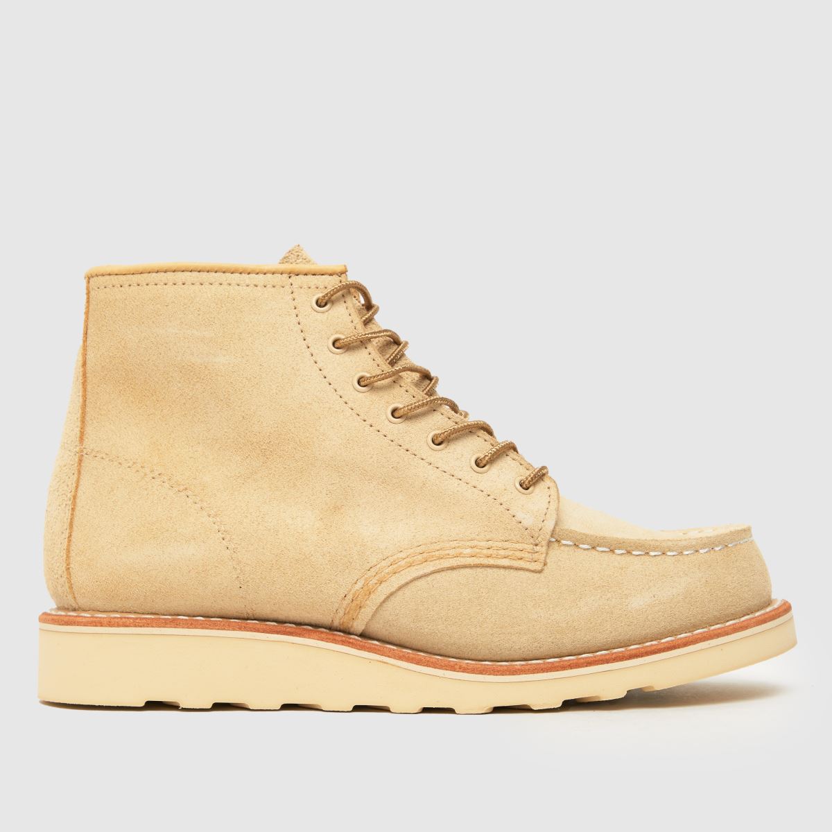 Red Wing – Stenfärgade klassiska stövlar med mockatå och 6 tums höjd