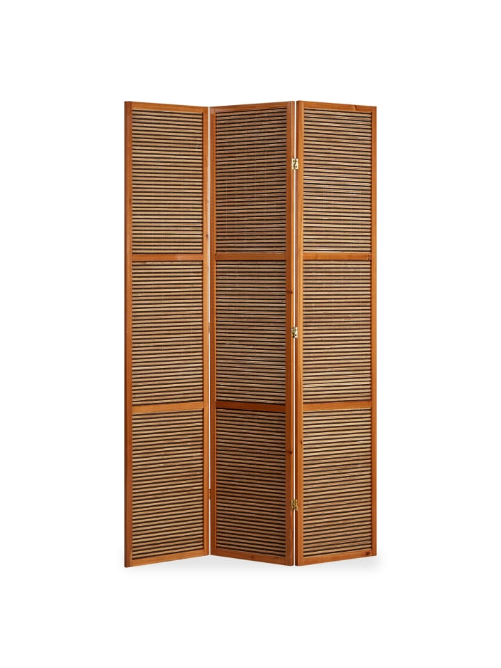 Homestyle4u Paravent 3-tlg. Sondergröße 200x160 cm in Braun günstig kaufen onesize