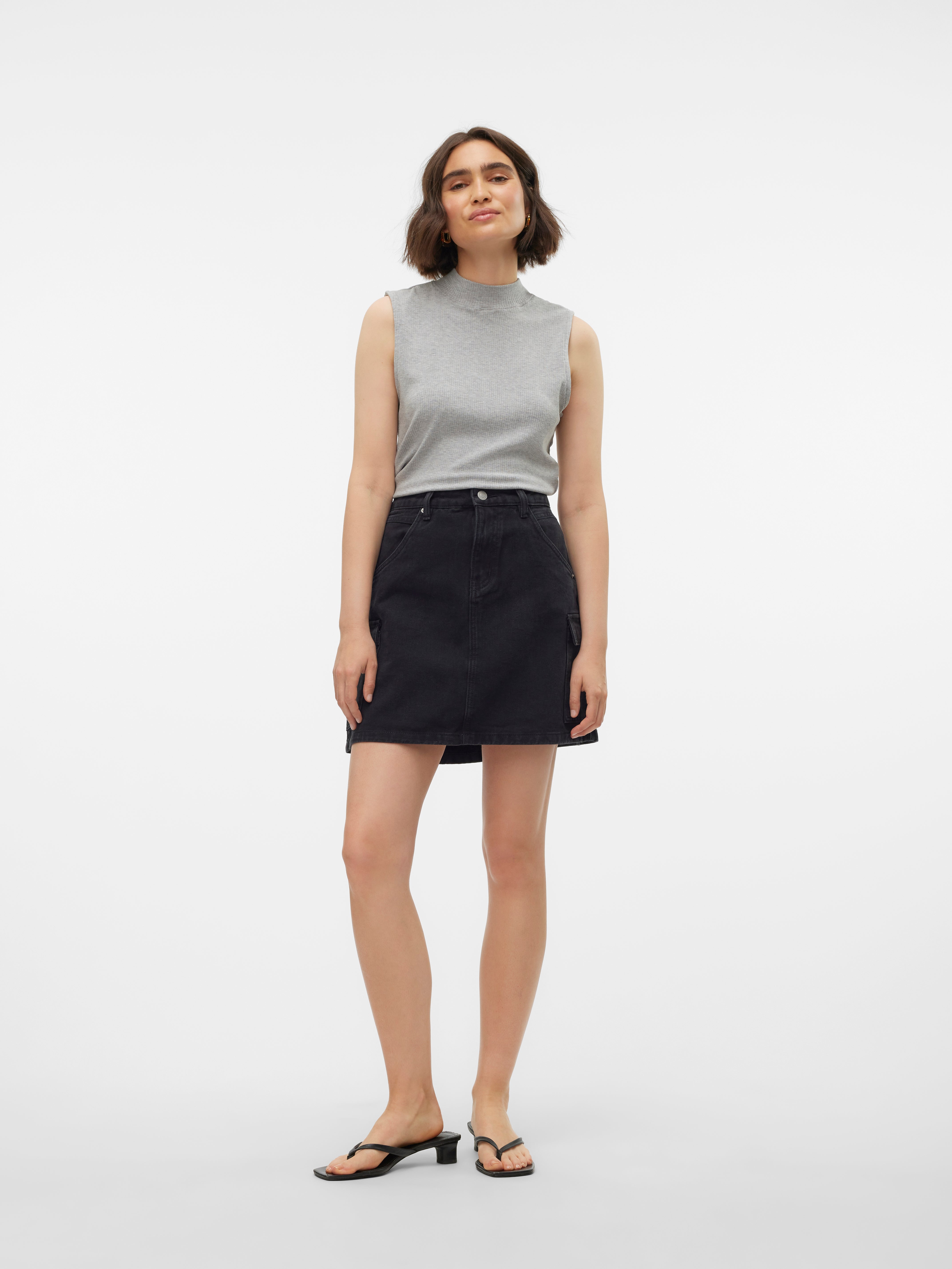 VMOAKLEY Hohe Taille Kurzer Rock