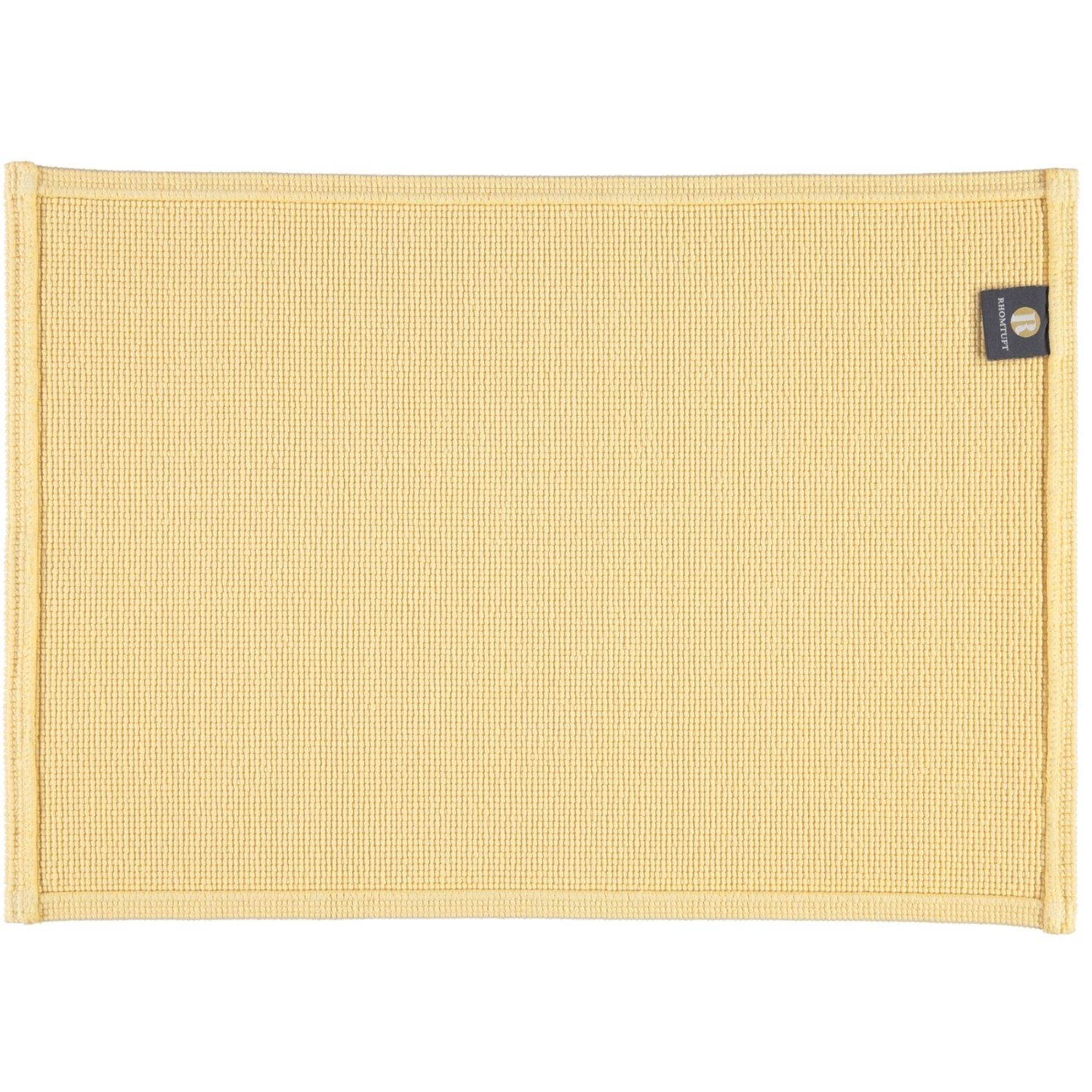 Duschmatte Plain Rhomtuft, Höhe 6 mm, 100% Baumwolle
