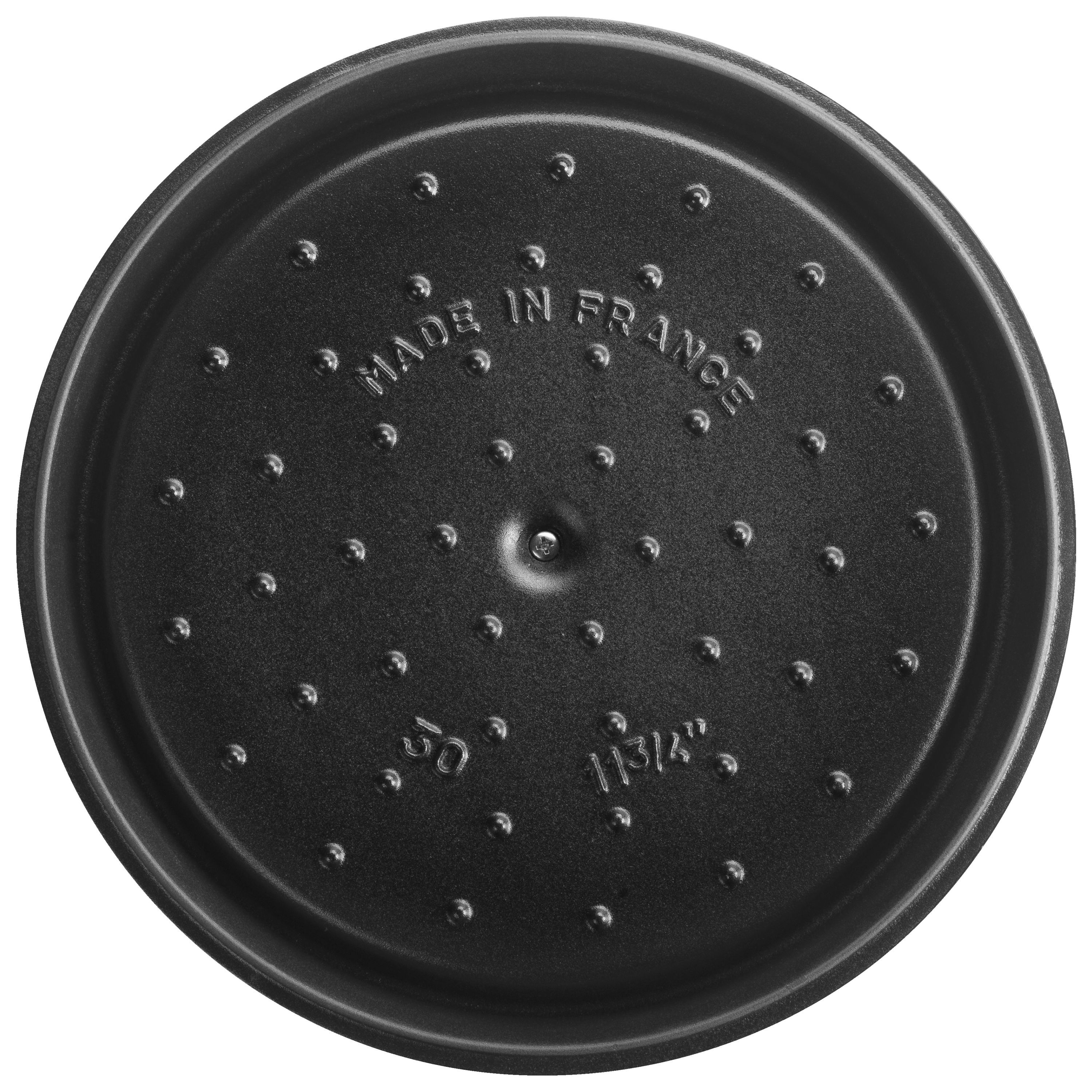 Cocotte 30 cm, rund, Graphit-Grau, Gusseisen