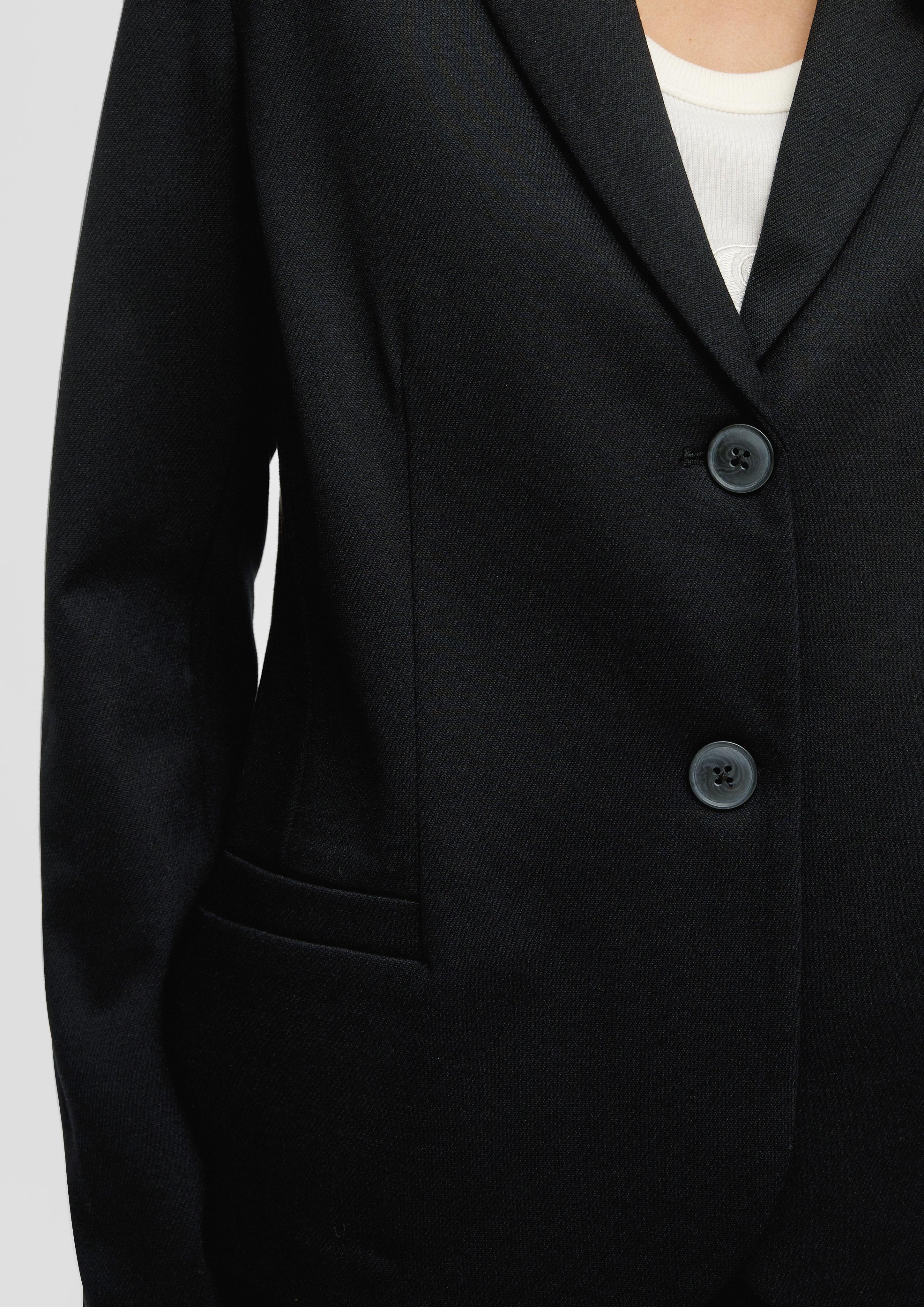 Twill-Blazer aus Interlockjersey  2133482-9999