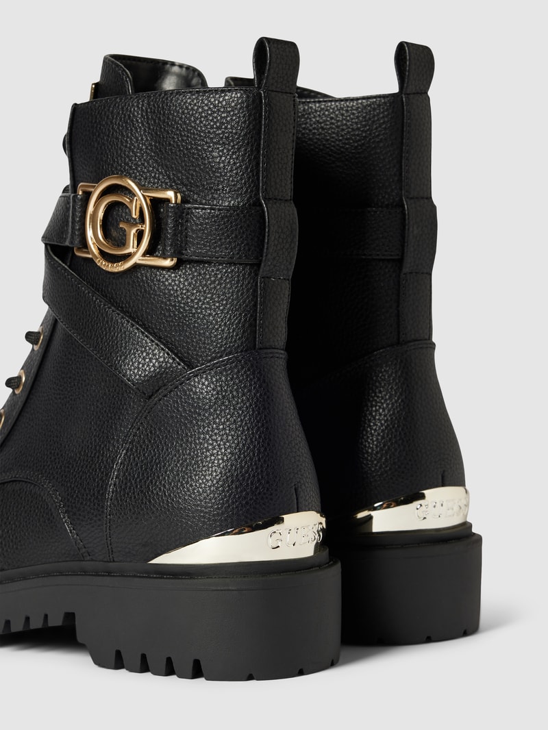 Boots in Leder-Optik Modell 'ODANNA' in schwarz