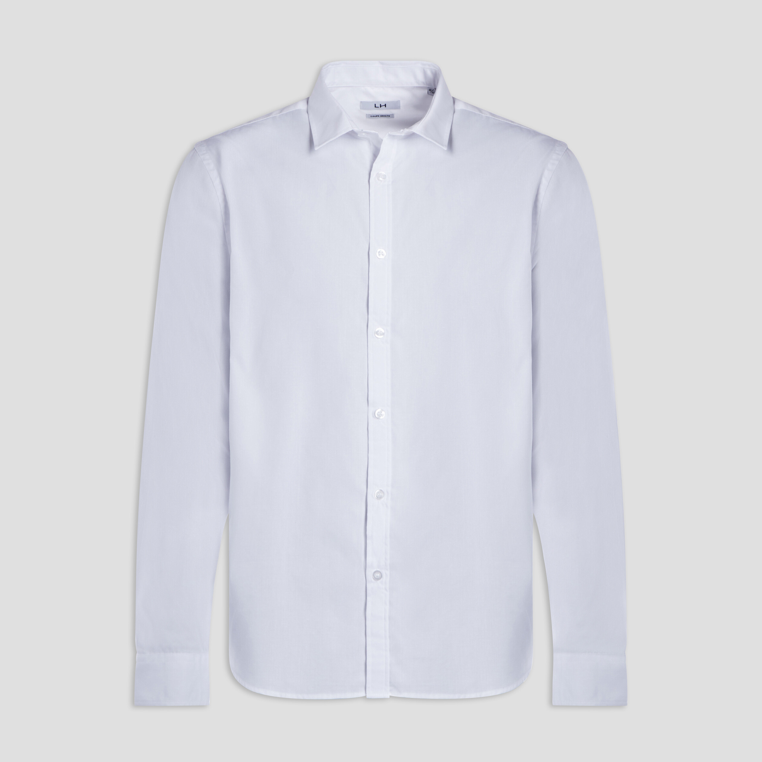 Chemise manches longues Studio blanc homme | La Halle