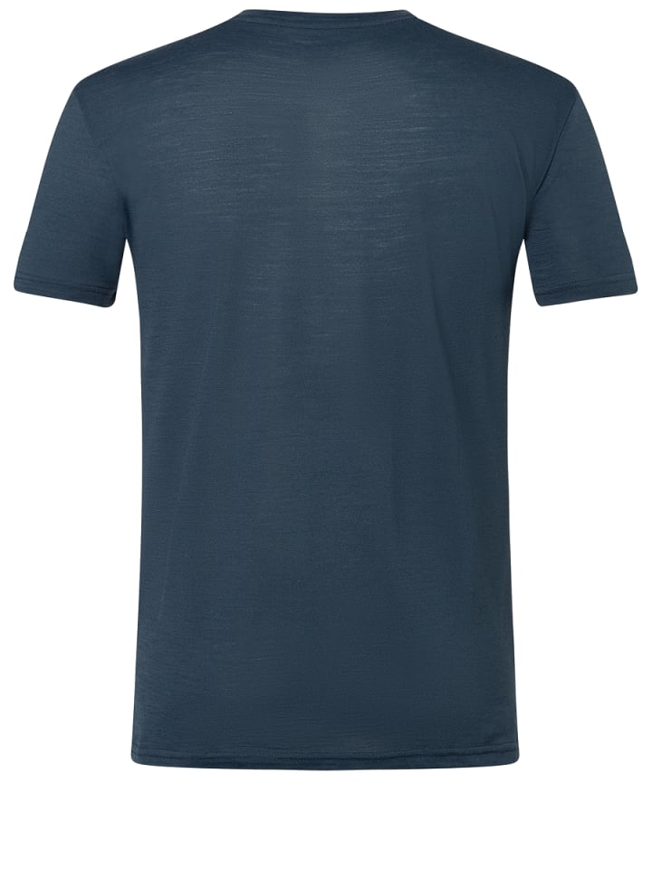 super.natural Merino T-Shirt TATTOOED LOBSTER in blau günstig kaufen S