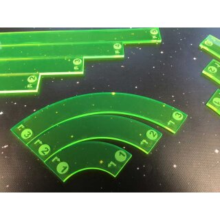 ** % SALE % ** Full acrylic Template set comatible with X-Wing (Green)