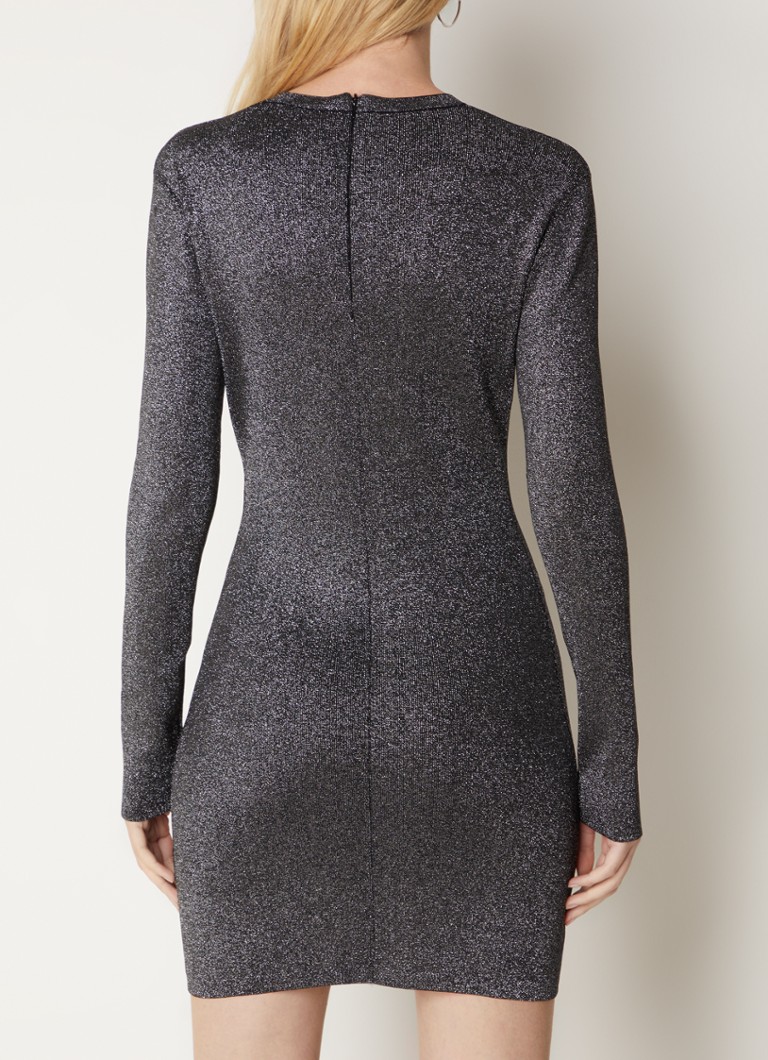 NIKKIE Tina mini dress with lurex and cut-out detail