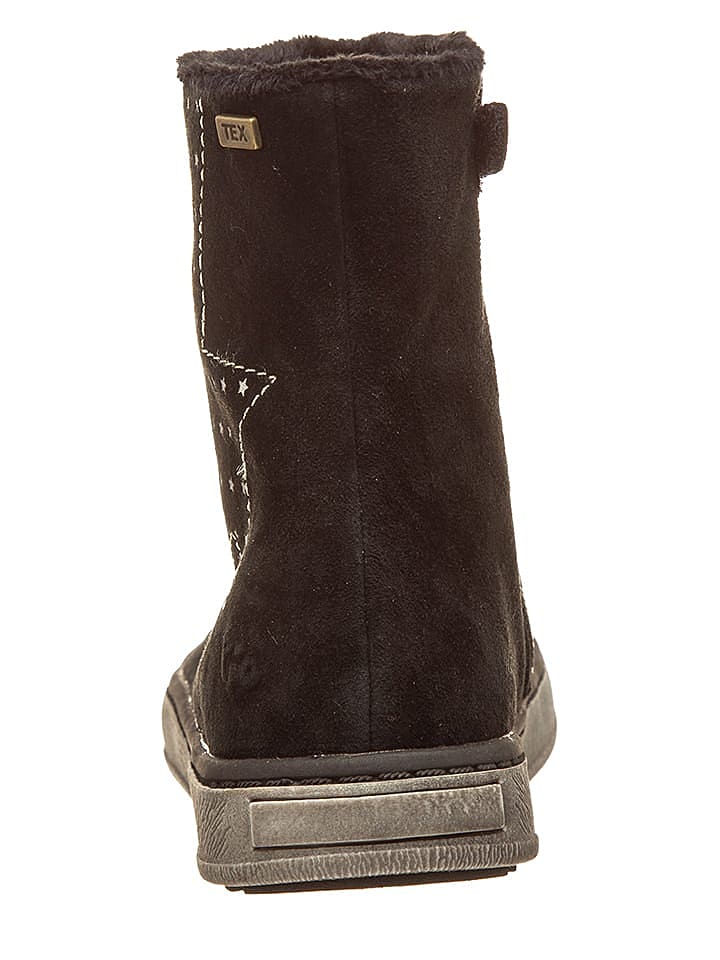 Pio Leder-Stiefeletten in Schwarz günstig kaufen 30