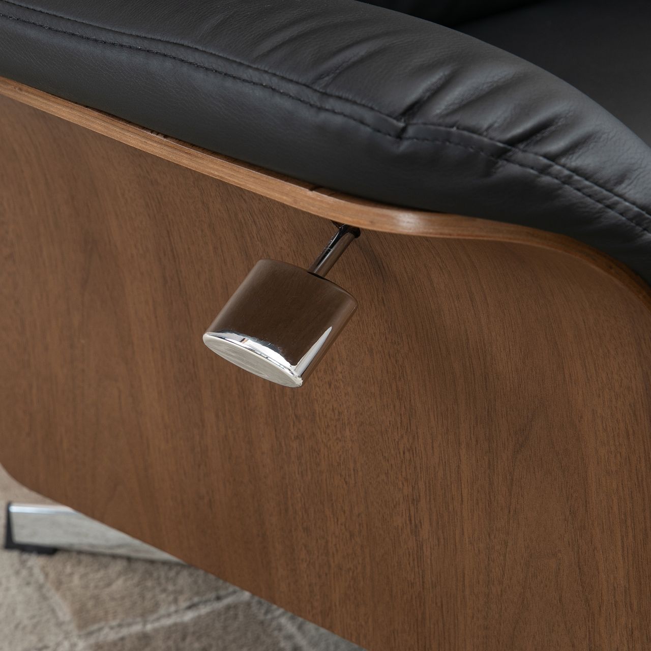 HOMCOM Relaxsessel mit Hocker, Fernsehsessel mit Liegefunktion Ruhesessel