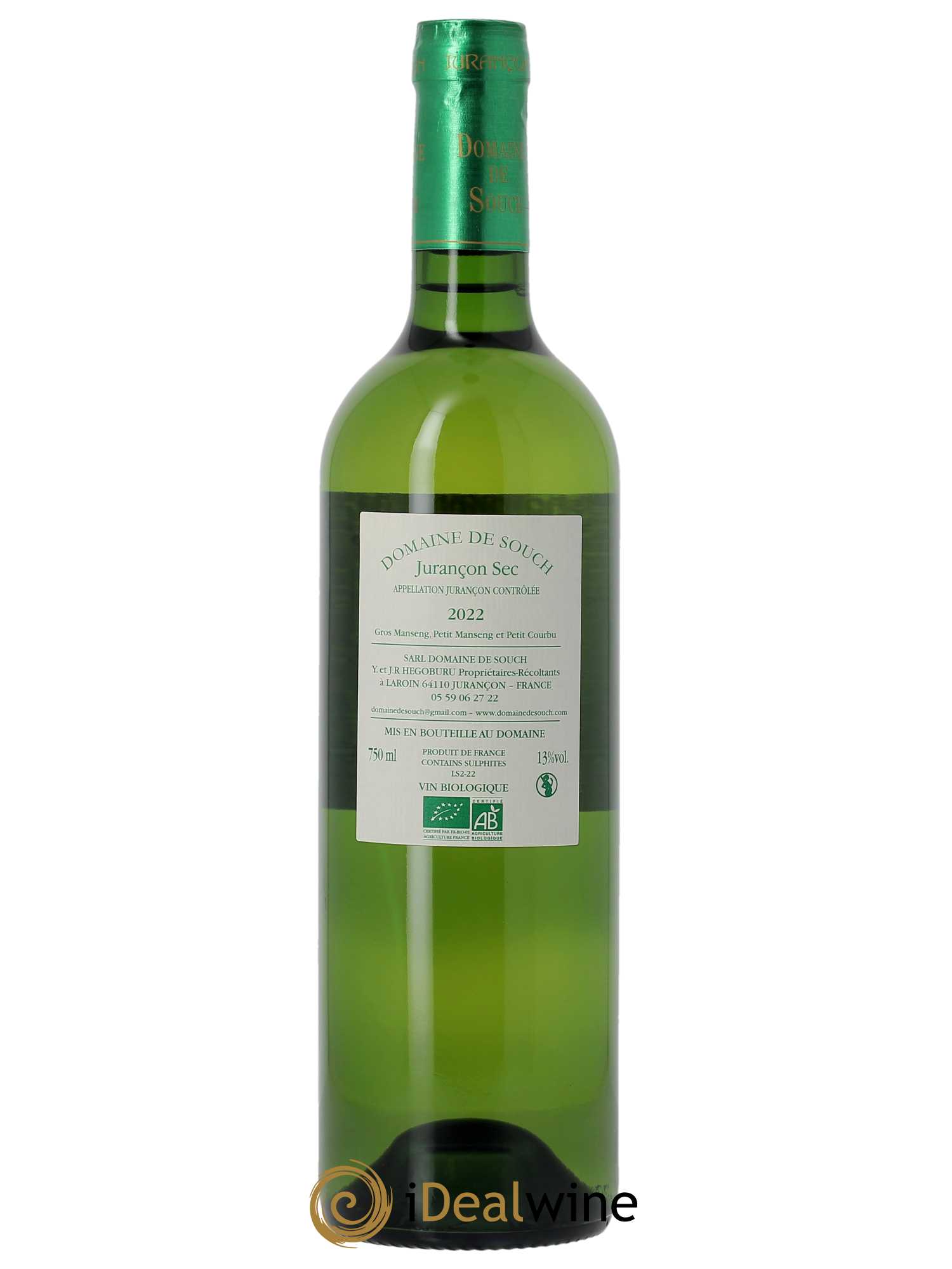 Jurançon sec Cuvée Monplaisir Souch (Domaine de)  2022 - Lot de 1 Bouteille