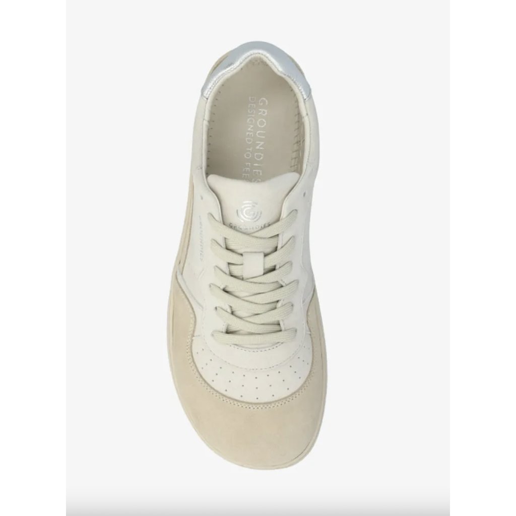 Groundies Nova GS Beige/Silver Barfußsneaker