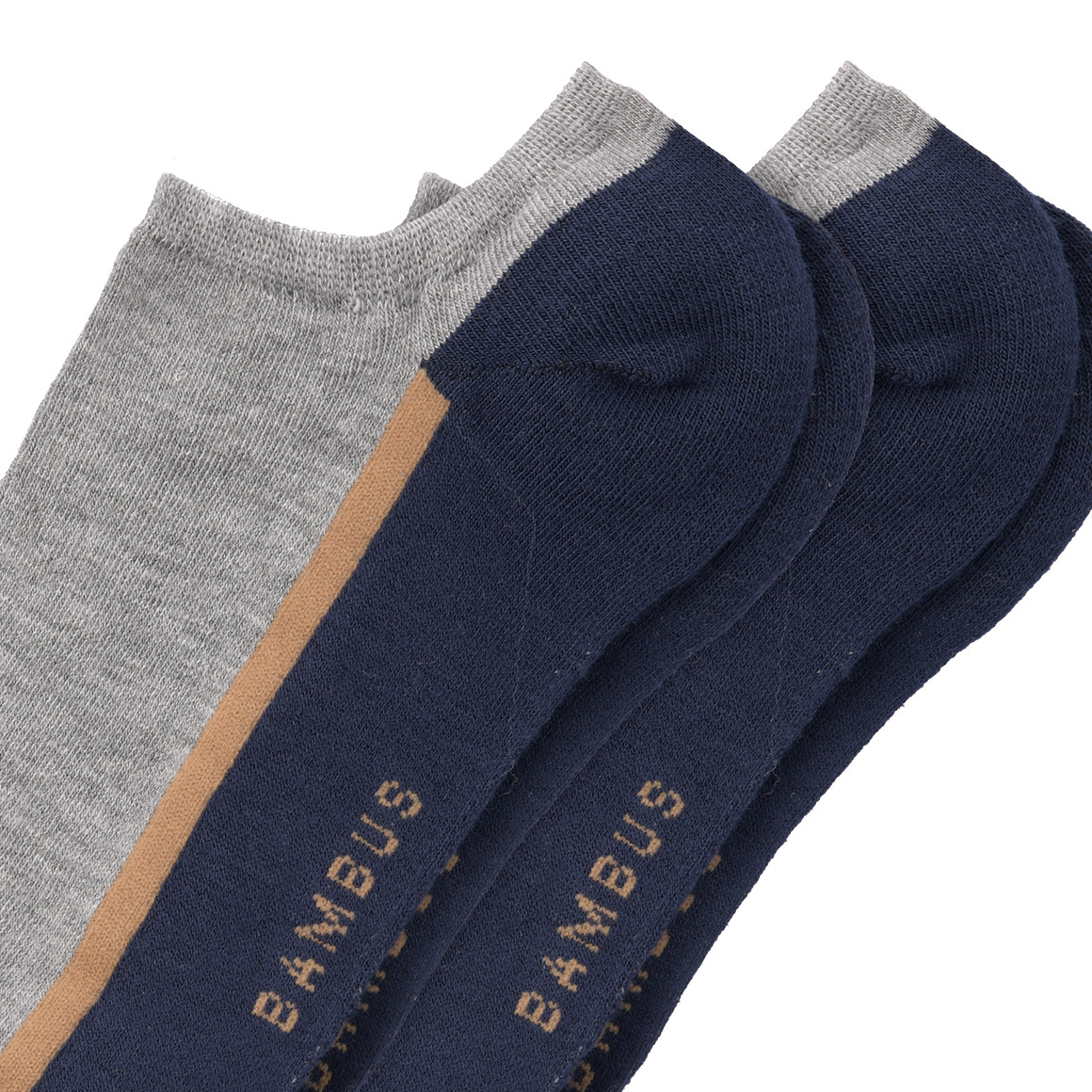 2 Paar Herren Sneaker-Socken mehrfarbig
