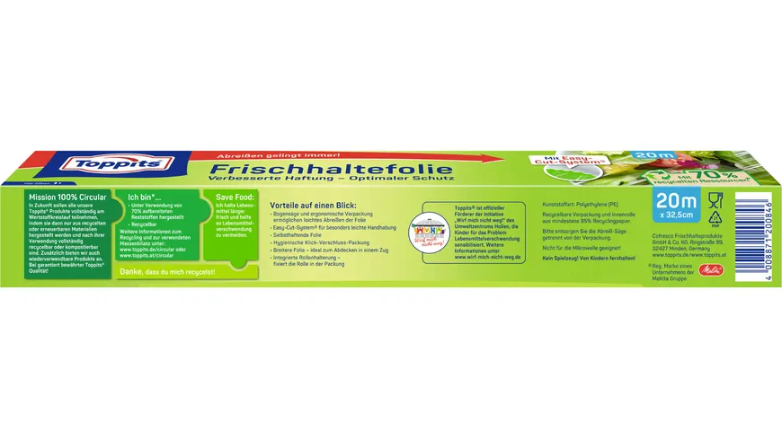 Toppits Frischhaltefolie 20 m