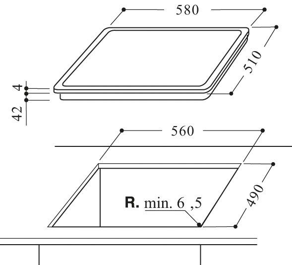 BAUKNECHT Backofen-Set BAKO ISLAND, mit 2-fach-Teleskopauszug, Hydrolyse