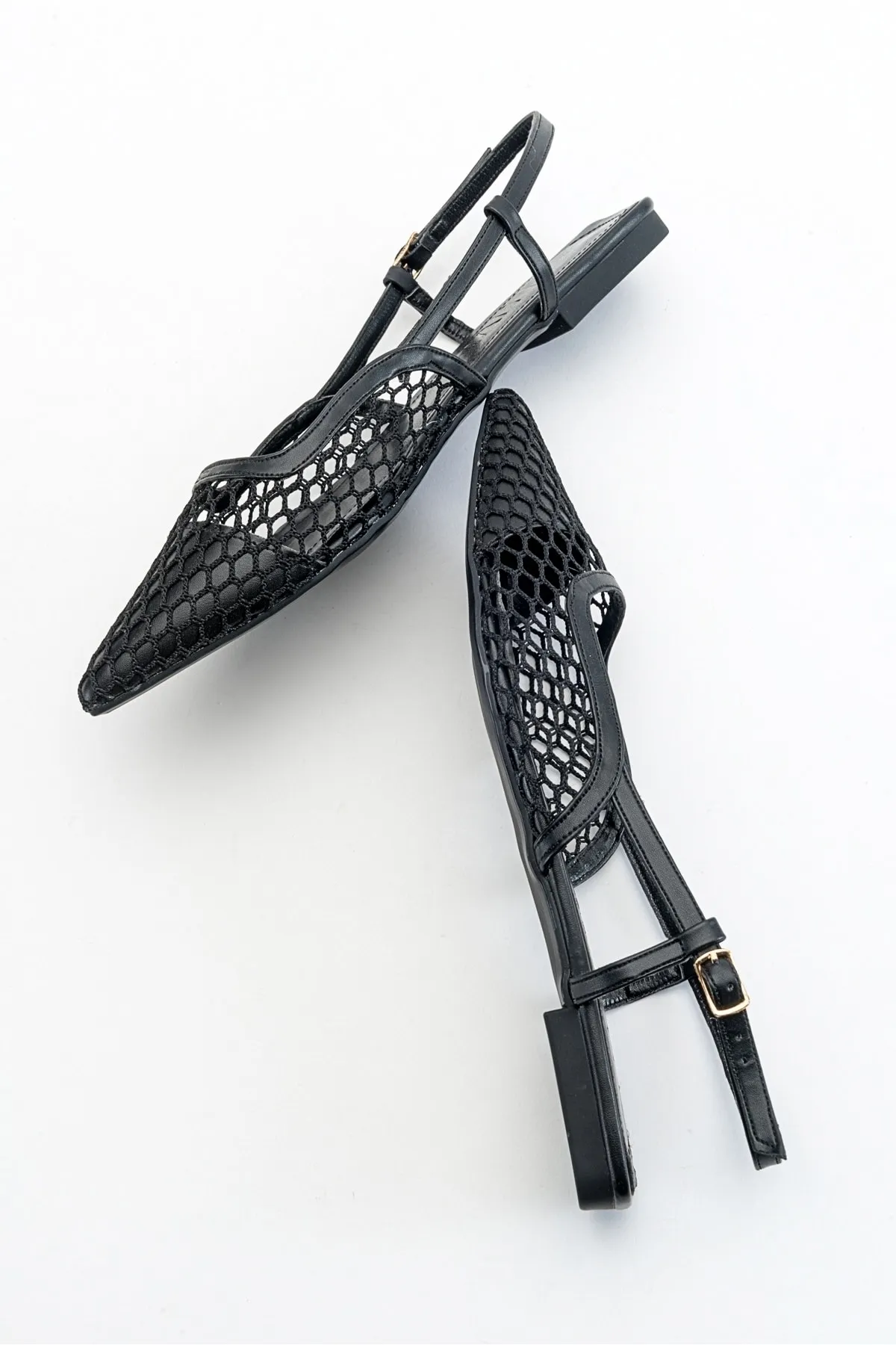 LuviShoes  Brace Black Skin Damensandalen