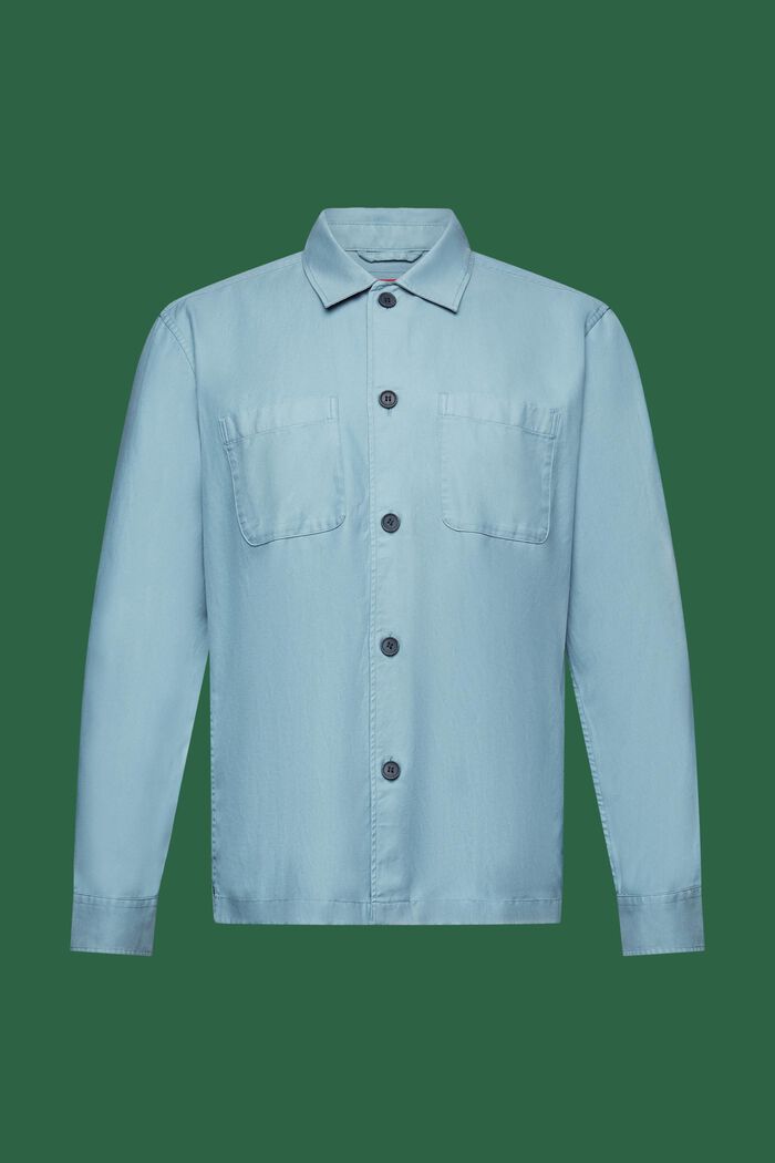 Button-Down-Hemd aus Twill
